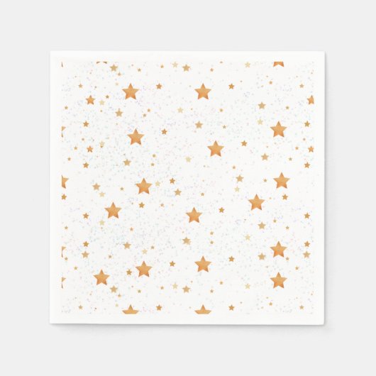 patroon met gouden sterren servet (Voorkant)
