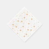 patroon met gouden sterren servet (Hoek)