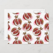 Patroon met granaatappel briefkaart (Voorkant / Achterkant)
