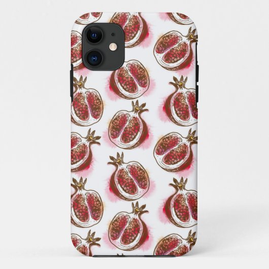 Patroon met granaatappel Case-Mate iPhone case (Achterkant)