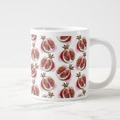 Patroon met granaatappel grote koffiekop (Rechts)