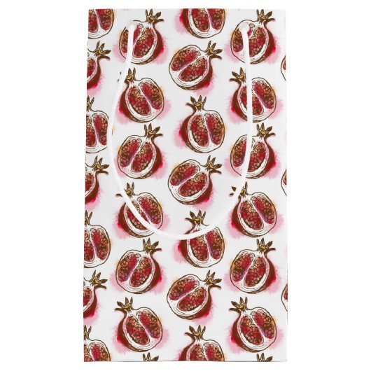 Patroon met granaatappel klein cadeauzakje (Voorkant)