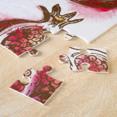 Patroon met granaatappel legpuzzel (Zijkant)