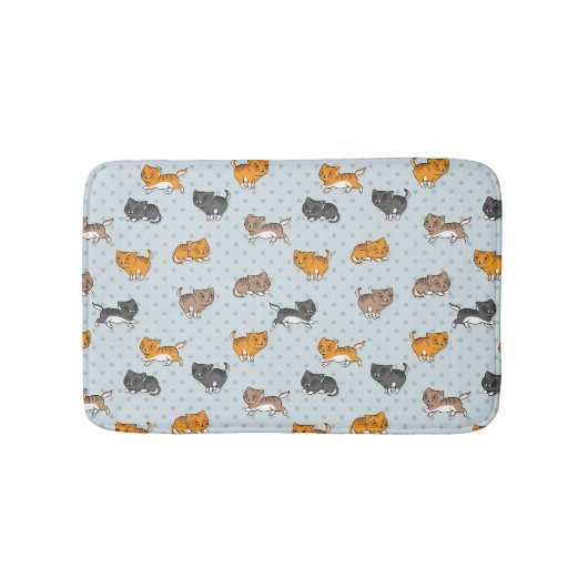 patroon met grappige katten badmat (Voorkant)
