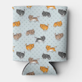 patroon met grappige katten blikjeskoeler (Voorkant)