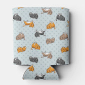 patroon met grappige katten blikjeskoeler (Achterkant)