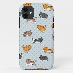 patroon met grappige katten Case-Mate iPhone case
