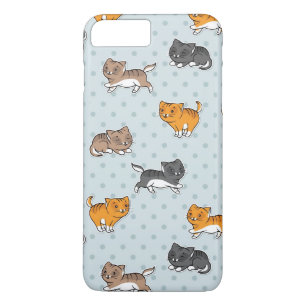 patroon met grappige katten 	iPhone 8/7 plus hoesje