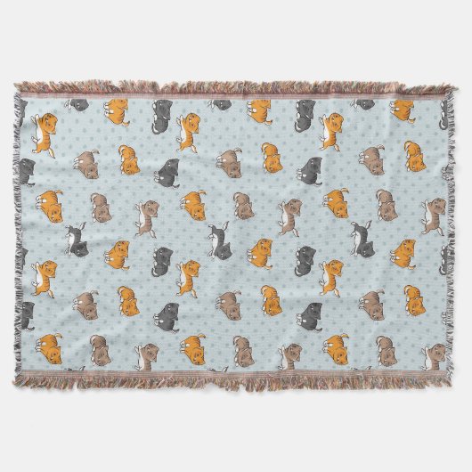 patroon met grappige katten deken (Voorkant)