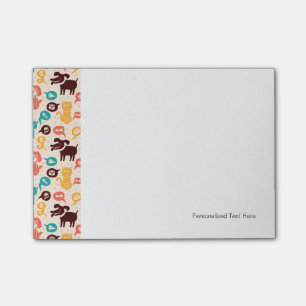 Patroon met grappige katten en honden post-it® notes