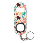 Patroon met grappige katten en honden sleutelhanger flessenopener (Achterkant)