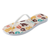 Patroon met grappige katten en honden teenslippers (Schuin)