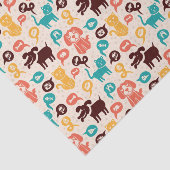 Patroon met grappige katten en honden tissuepapier (Detail)