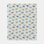 patroon met grappige katten fleece deken (Voorkant)