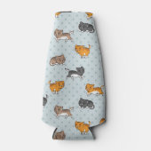 patroon met grappige katten flesjeskoeler (Voorkant)