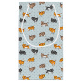 patroon met grappige katten klein cadeauzakje (Achterkant)