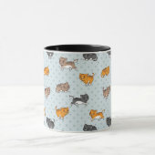 patroon met grappige katten mok (Midden)