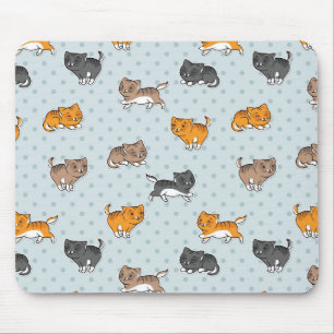 patroon met grappige katten muismat
