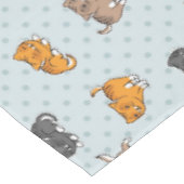 patroon met grappige katten tafelkleed (Gekanteld)