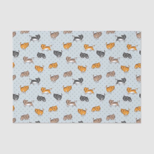 patroon met grappige katten tissuepapier (Voorkant)