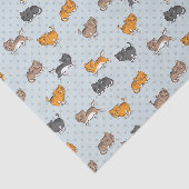 patroon met grappige katten tissuepapier (Detail)