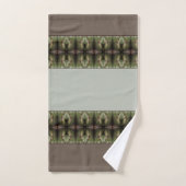 Patroon met groen en bruin bad handdoek (Handdoek)