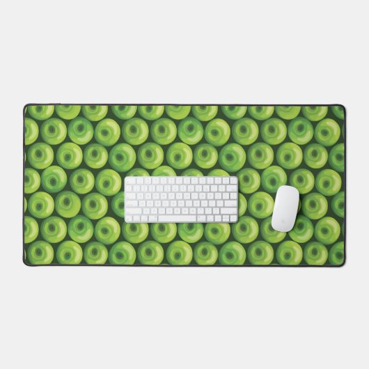 Patroon met groene appels bureaumat (Keyboard & Muis)
