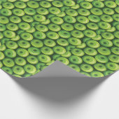 Patroon met groene appels cadeaupapier (Hoek)