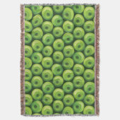 Patroon met groene appels deken (Voorkant Verticaal)