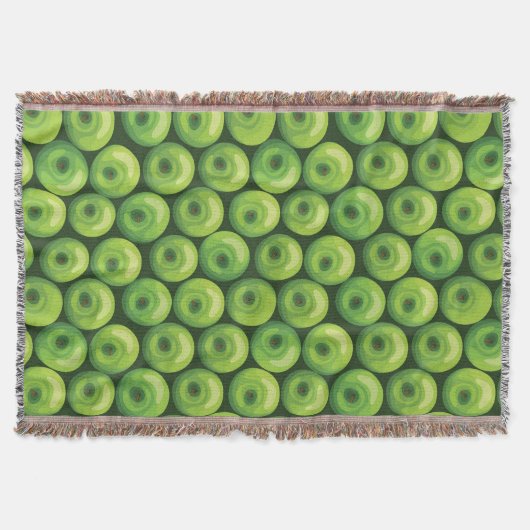 Patroon met groene appels deken (Voorkant)