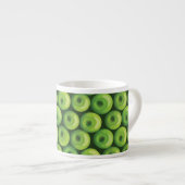 Patroon met groene appels espresso kop (Voorkant rechts)