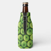 Patroon met groene appels flesjeskoeler (Fles Achterkant)