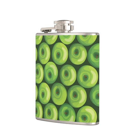 Patroon met groene appels heupfles (Links)