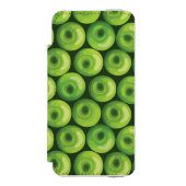 Patroon met groene appels incipio iPhone portemonnee hoesje (Voorkant Agenda)