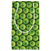 Patroon met groene appels klein cadeauzakje (Voorkant)