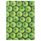 Patroon met groene appels klembord (Achterkant)
