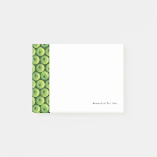 Patroon met groene appels post-it® notes (Voorkant)