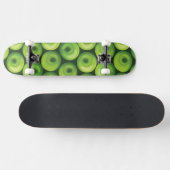 Patroon met groene appels skateboard (Horizontaal)