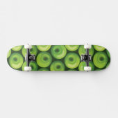 Patroon met groene appels skateboard (Horizontaal)