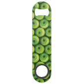 Patroon met groene appels speed flessenopener (Achterkant)