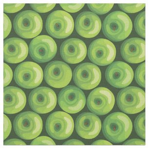 Patroon met groene appels stof