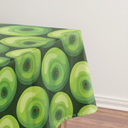 Patroon met groene appels tafelkleed (Voorbeeld)