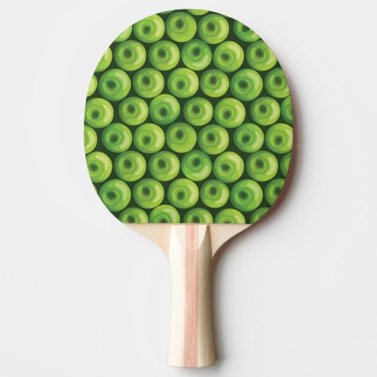 Patroon met groene appels tafeltennisbatje (Voorkant)