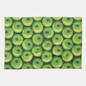 Patroon met groene appels theedoek (Horizontaal)