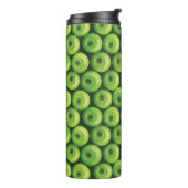 Patroon met groene appels thermosbeker (Gedraaid links)