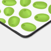 Patroon met groene olijven bureaumat (Hoek)
