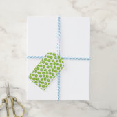 Patroon met groene olijven cadeaulabel (Met Touw)