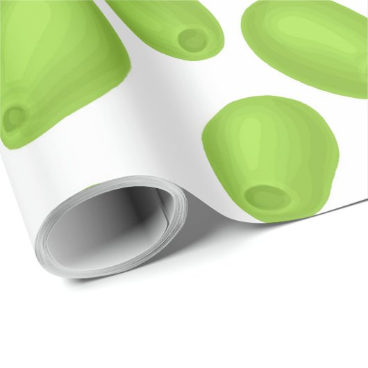 Patroon met groene olijven cadeaupapier (Rol Hoek)