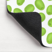 Patroon met groene olijven muismat (Hoek)