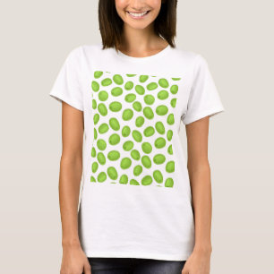 Patroon met groene olijven t-shirt